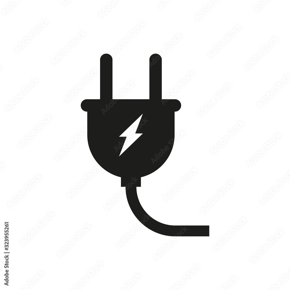 The plug icon. Simple vector illustration The plug icon. Simple vector illustration