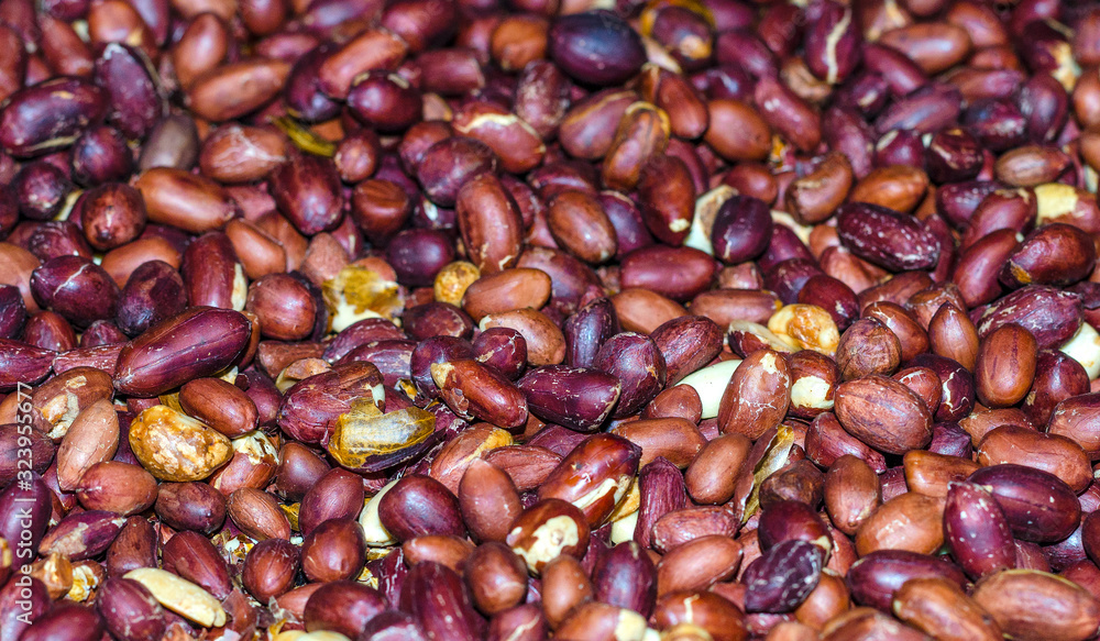 Roasted peanuts as background Roasted peanuts as background
