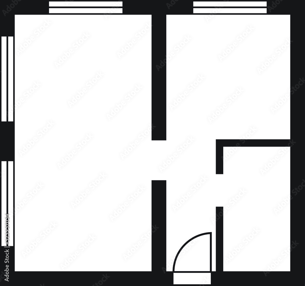 House plan vector icon House plan vector icon