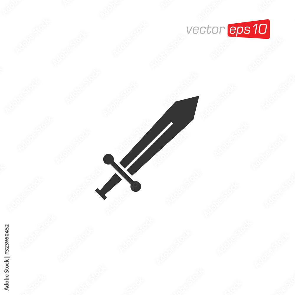 Sword Icon Design Vector Illustration Sword Icon Design Vector Illustration