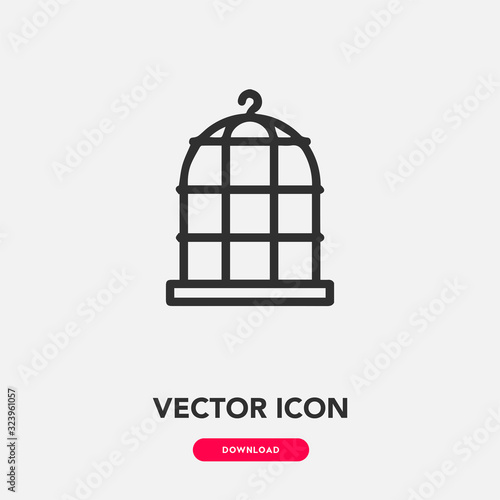 cage icon vector. cage sign symbol © Turgay Gasimli