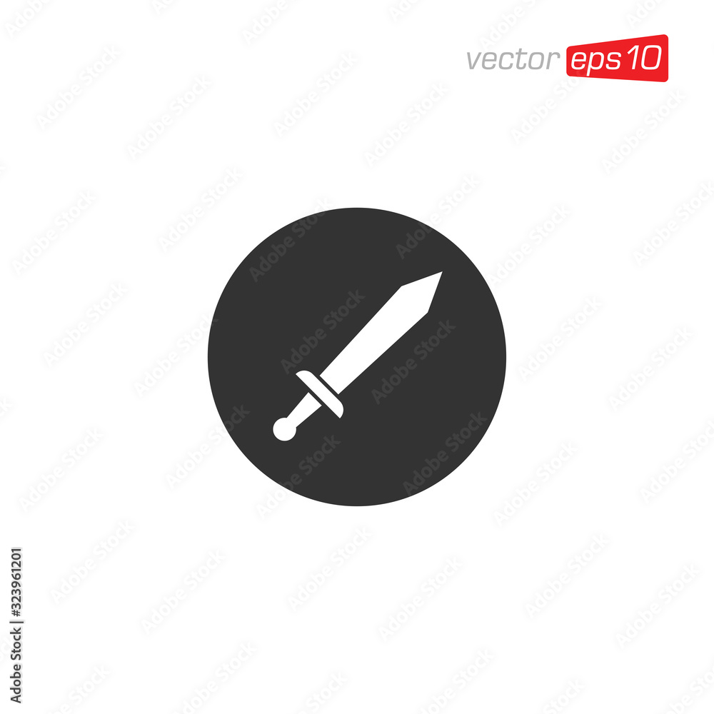Sword Icon Design Vector Illustration Sword Icon Design Vector Illustration