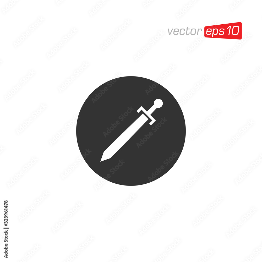 Sword Icon Design Vector Illustration Sword Icon Design Vector Illustration