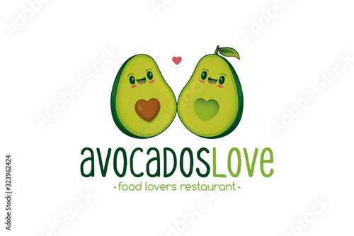 Avocados Love Logo Template