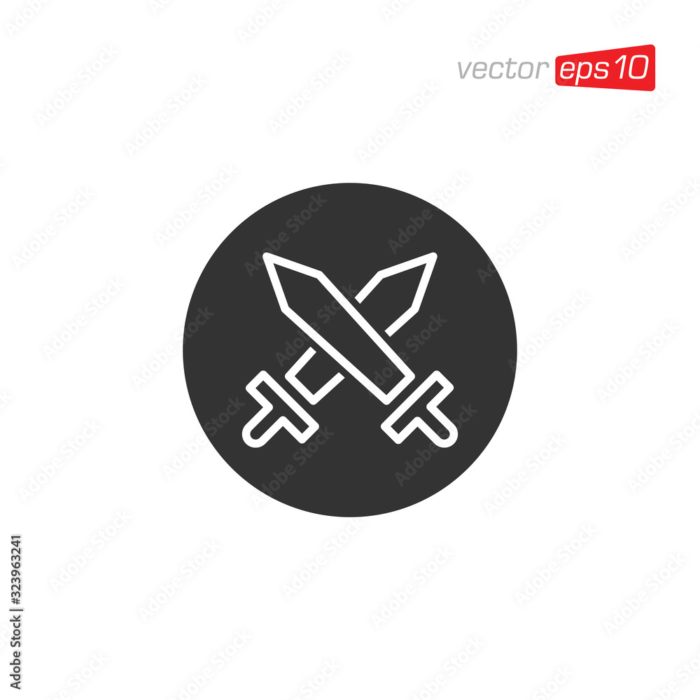 Sword Icon Design Vector Illustration Sword Icon Design Vector Illustration