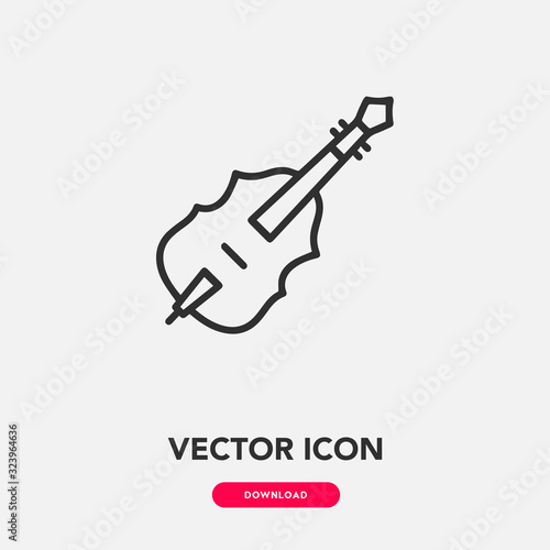 cello icon vector. breakfast sign symbol