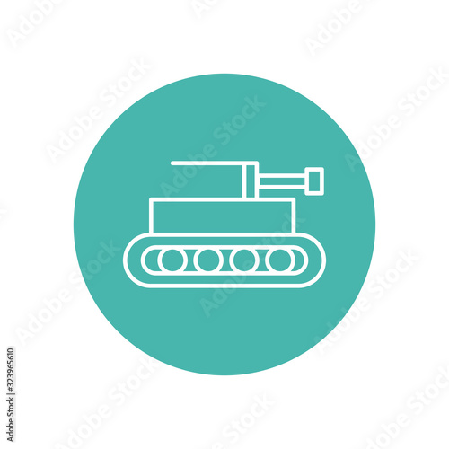 tank military force line block style
