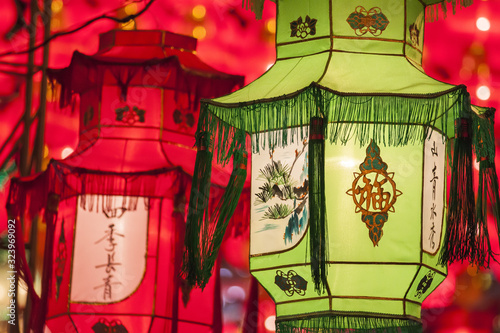 lanterns of the chinese new year image
