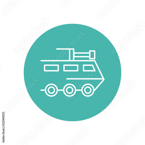 tank military force line block style