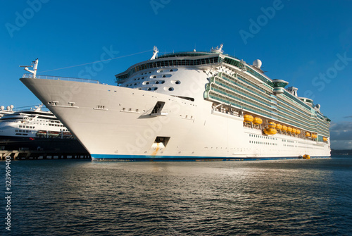 San Juan Cruise Ships in Late Afternoon Sunlight © Ramunas