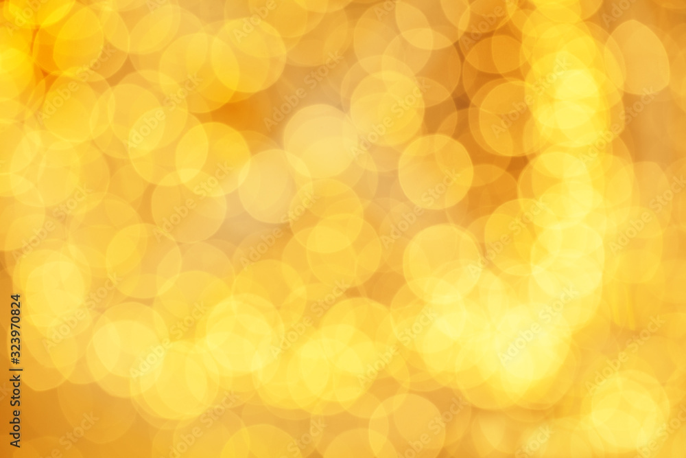 Golden glitter beauty background. Abstract bokeh glowing backdrop Golden glitter beauty background. Abstract bokeh glowing backdrop