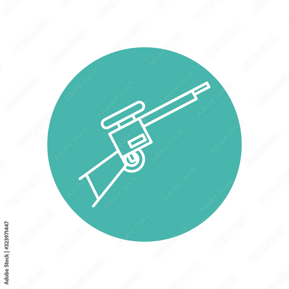 sniper gun military force line block style sniper gun military force line block style