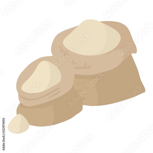 Food supply icon. Isometric illustration of food supply vector icon for web
