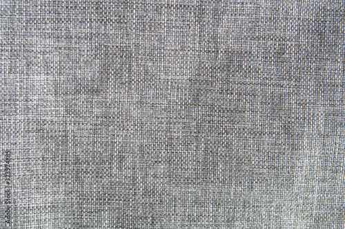 Closeup black ,dark grey color fabric sample texture backdrop. Dark grey fabric strip line pattern design,upholstery for decoration interior design or abstract background.