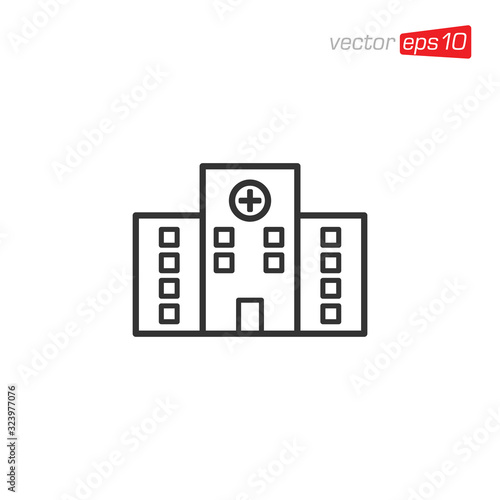 Hospital Clinic Icon Design Vector