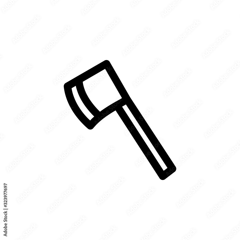 Axe, Hatchet, Equipment, Tools for Lumberjack Icon Axe, Hatchet, Equipment, Tools for Lumberjack Icon
