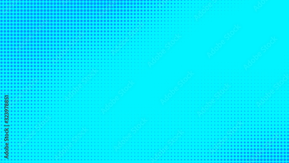 Dots halftone blue color pattern gradient texture with technology digital background. Dots pop art comics with summer background. Dots halftone blue color pattern gradient texture with technology digital background. Dots pop art comics with summer background.