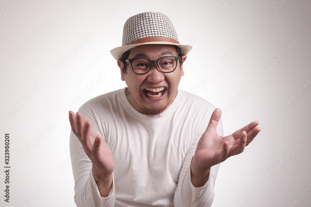 Funny Asian Man Laughing