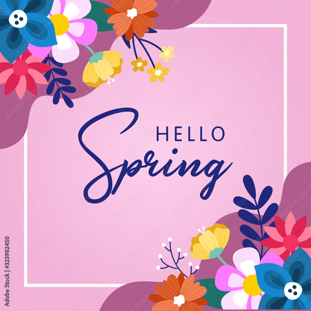 Spring Vector Design For Banner or Background