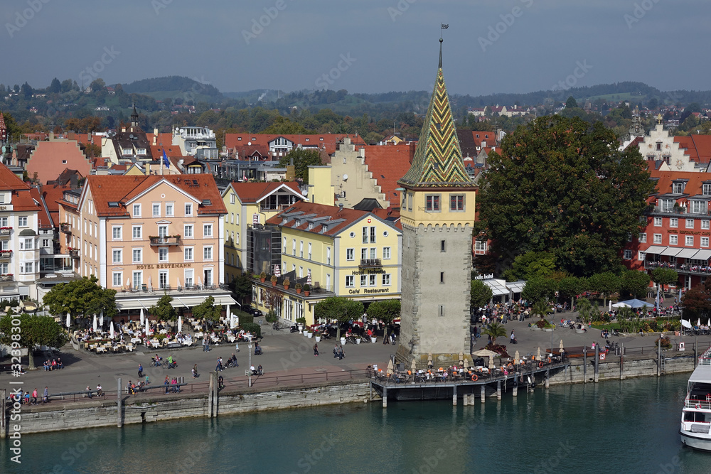 Hafen in Lindau mit Mangturm