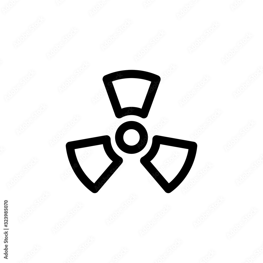 Nuclear Power, Bio Hazard, Science Icon Nuclear Power, Bio Hazard, Science Icon