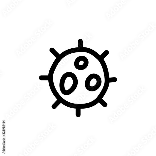Microbe Icon. Molecule, Biology, Research, Laboratory, Science Icon