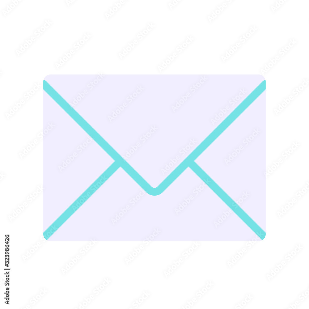 Vector simple icon of envelop. Modern concept design. Isolated vector sign symbol Vector simple icon of envelop. Modern concept design. Isolated vector sign symbol