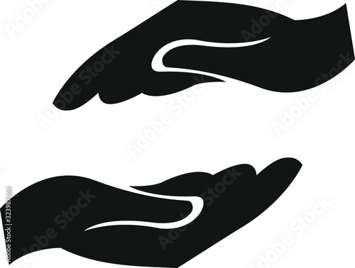 protecting hands icon
