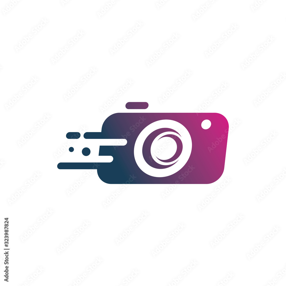 motion speed delivery fast camera color lens logo design motion speed delivery fast camera color lens logo design