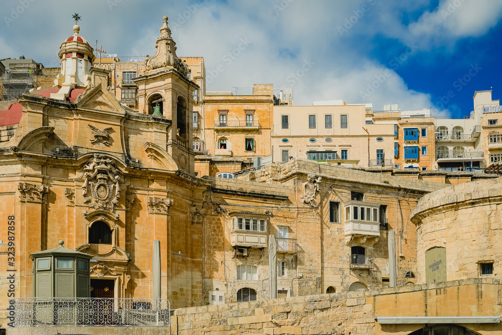 Malta, Valletta cityscape