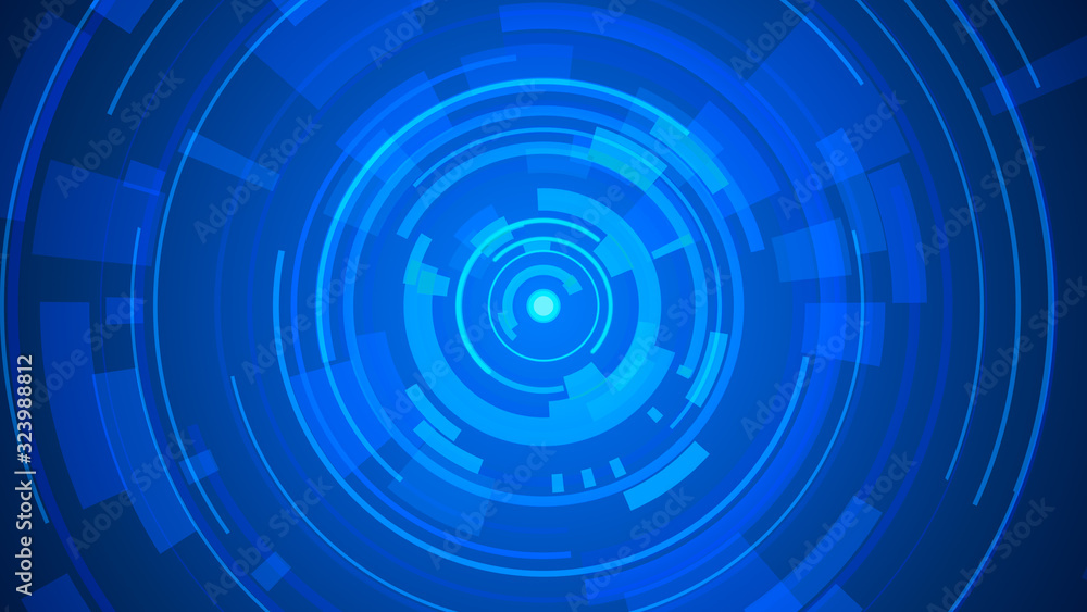 Circle blue technology Hi-tech dark background. Abstract graphic digital future concept design. Circle blue technology Hi-tech dark background. Abstract graphic digital future concept design.