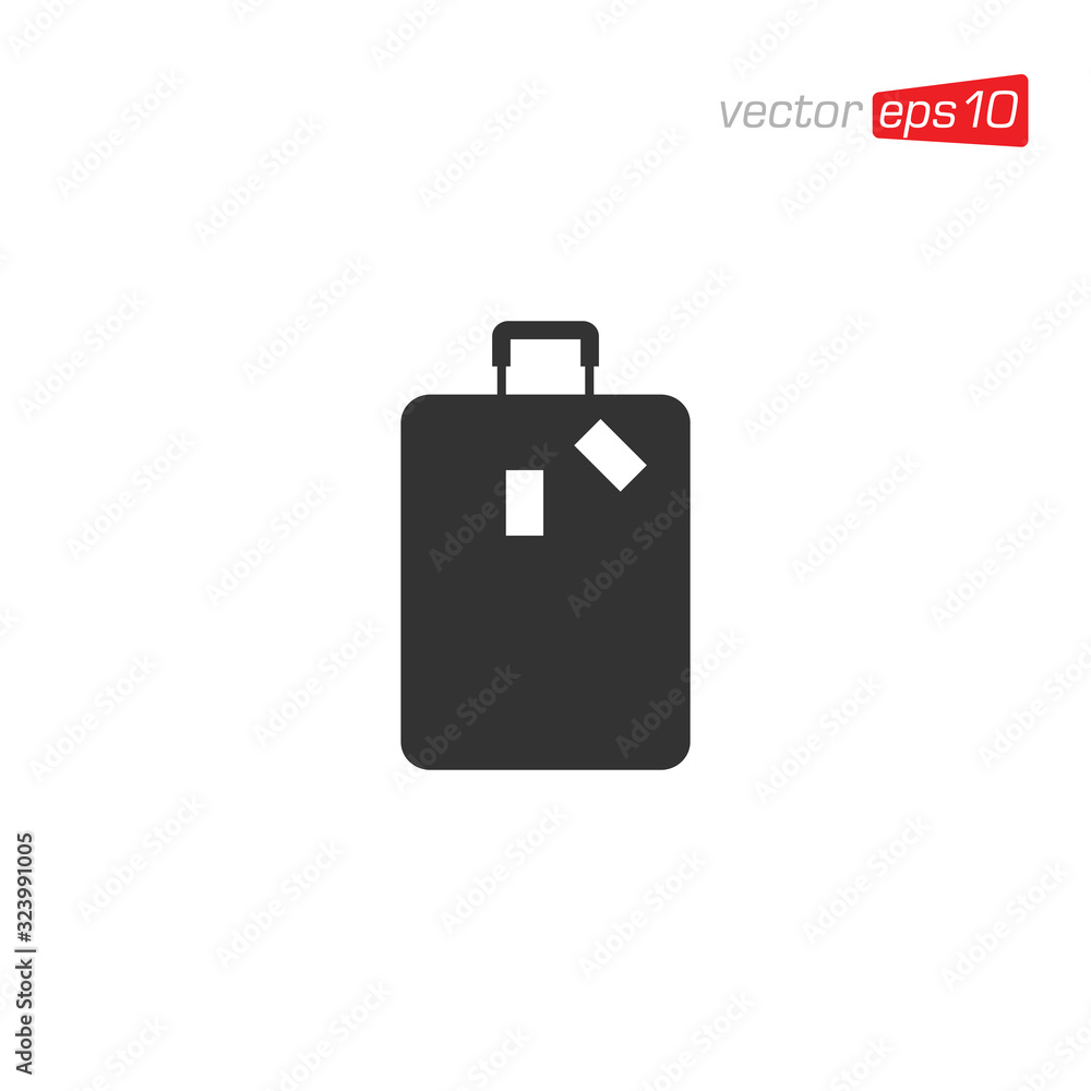 Suitcase and Bag Icon Design Vector Suitcase and Bag Icon Design Vector