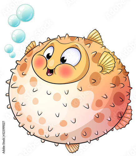Niedlicher Fisch - Vektor-Illustration
