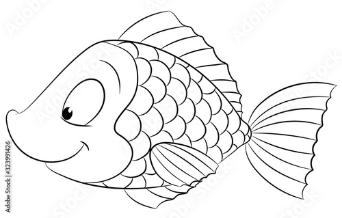 Niedlicher Fisch - Vektor-Illustration