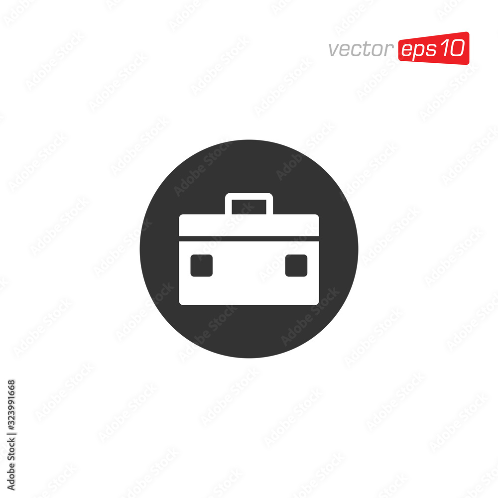 Suitcase and Bag Icon Design Vector Suitcase and Bag Icon Design Vector