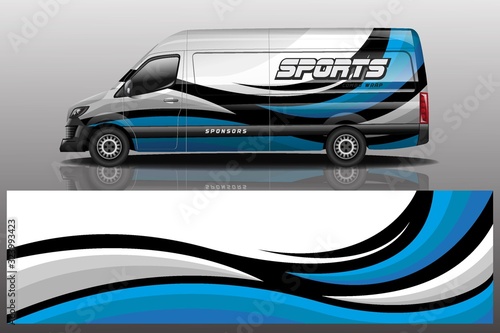 car decal wrap design vector