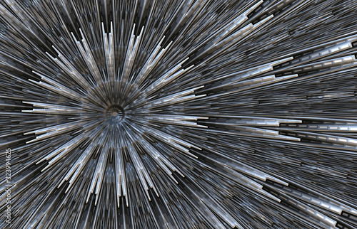 circular abstract tunnel effect