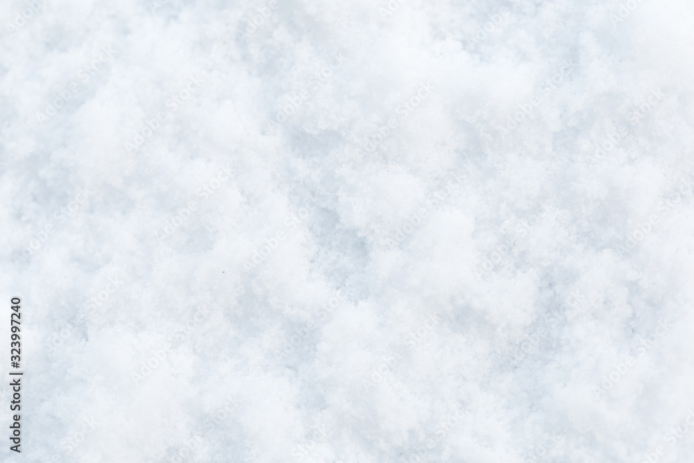 Texture of natural snow. Top view of the snow. Texture of natural snow. Top view of the snow.
