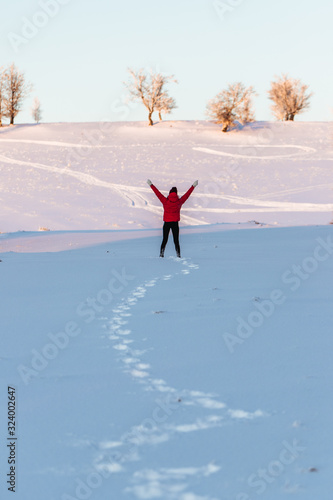 Happy joyful woman having f...