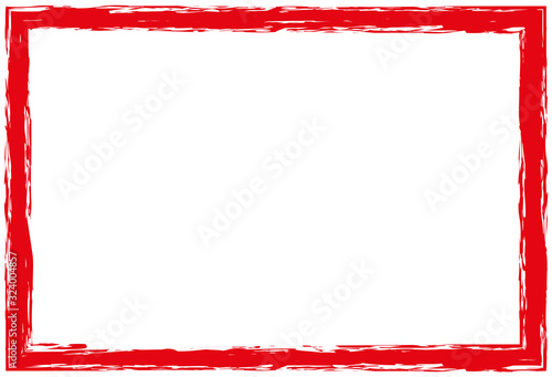 gepinselter Rahmen, rot