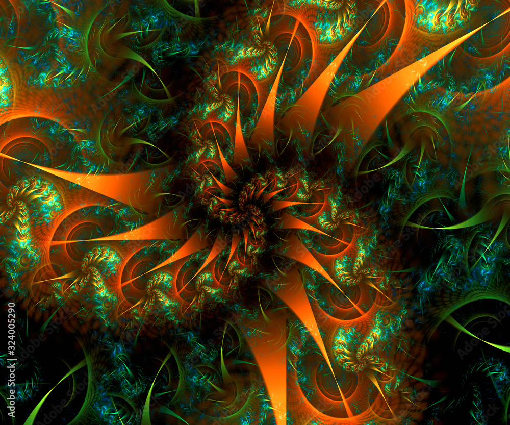 Obraz premium Computer generated colorful fractal artwork