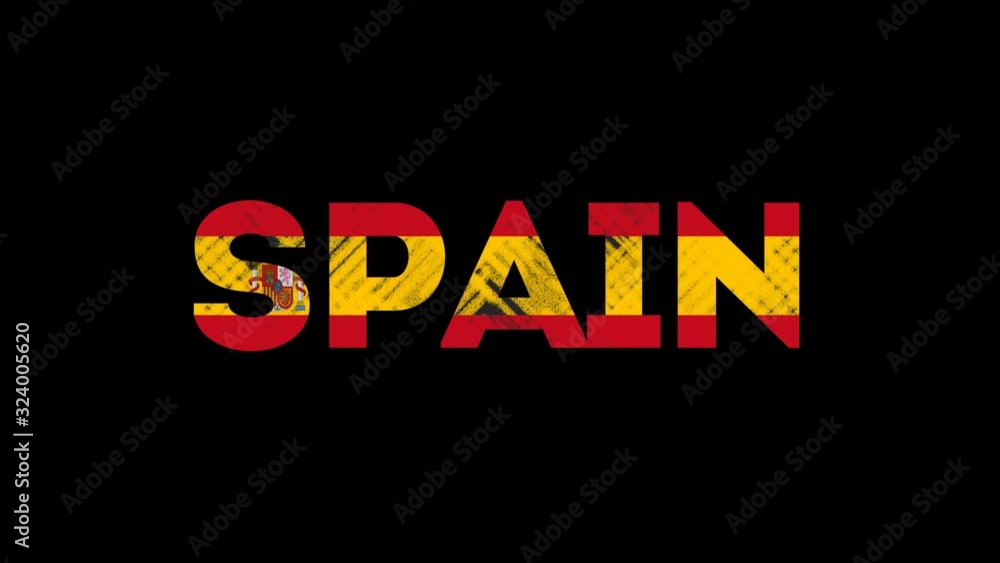 Spain Intro Draw Logo Animation + Alpha Channel Spain Intro Draw Logo Animation + Alpha Channel