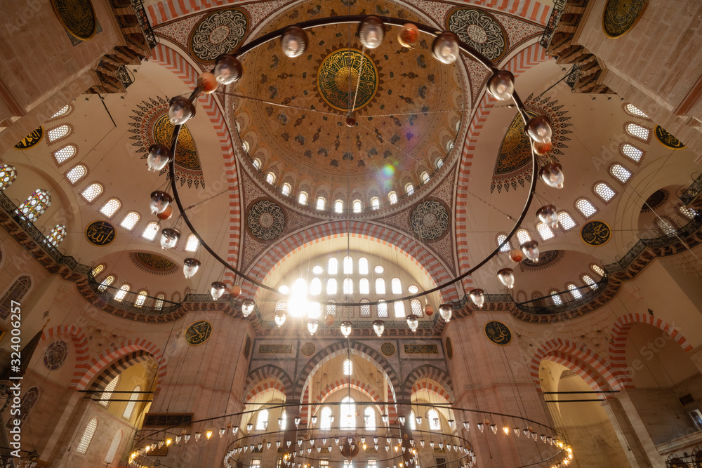 Obraz premium Interior of Suleymaniye Mosque