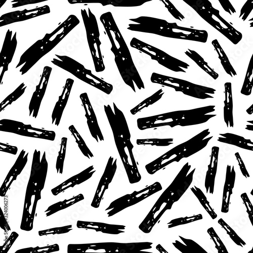 Seamless Pattern with hand drawn scribble smears