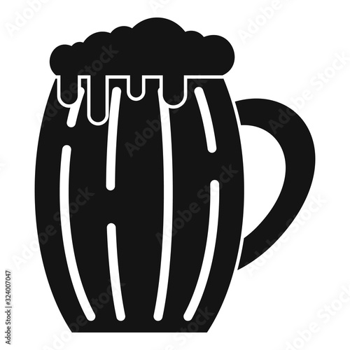 Beverage kvass icon. Simple illustration of beverage kvass vector icon for web design isolated on white background