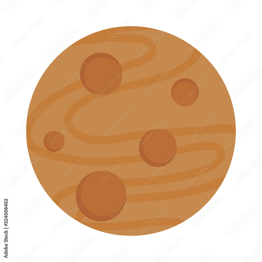 Isolated rocket flat style icon vector design Isolated rocket flat style icon vector design