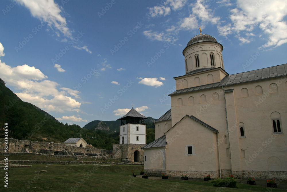 Mileseva Monastery, located near Prijepolje, in southwest Serbia