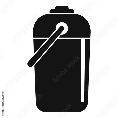 Thermo bottle icon. Simple illustration of thermo bottle vector icon for web design isolated on white background