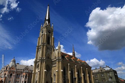 Quadro em tela Name of Mary Church - catholic, parish church in Novi Sad, Serbia
