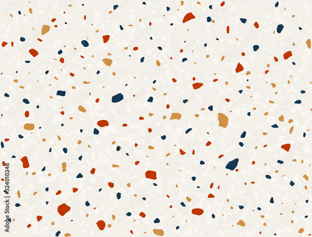 Terrazzo flooring vector seamless pattern. Texture of classic italian ...